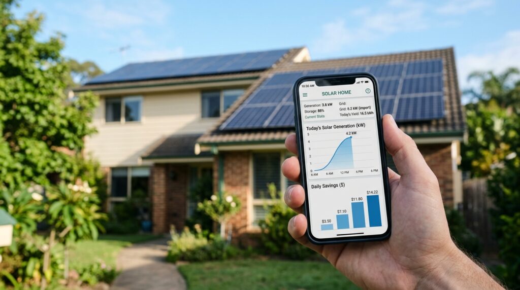 mão segurando smartphone solar 202605101728