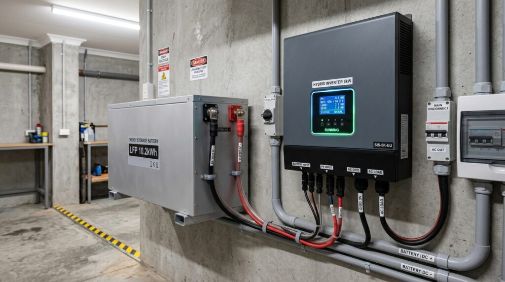 solar power battery connected in… 202605101728