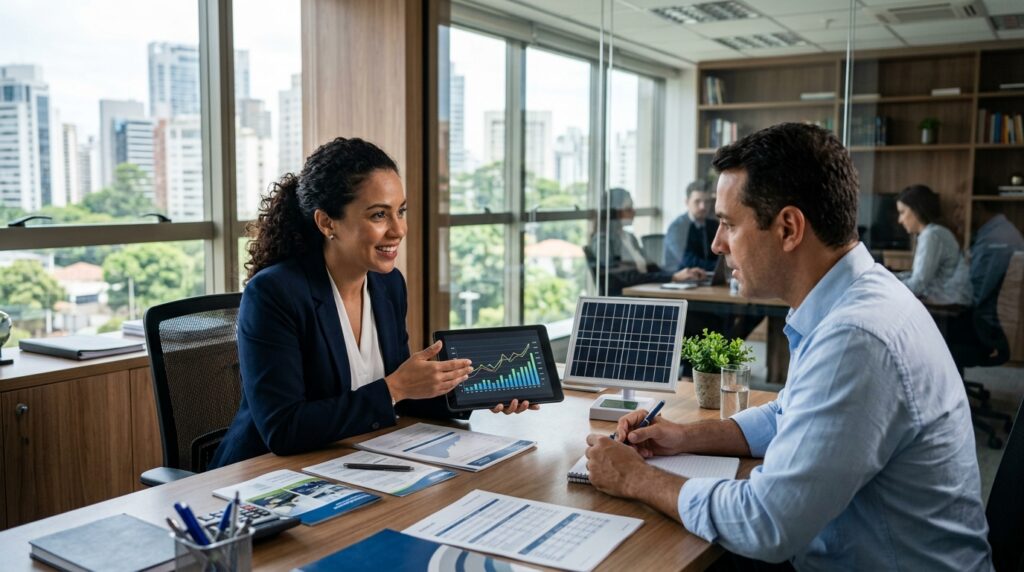 Financiamento de Energia Solar 2026: Caixa, Banco do Brasil, BNDES e BNB financiamento de energia solar 20261 copia
