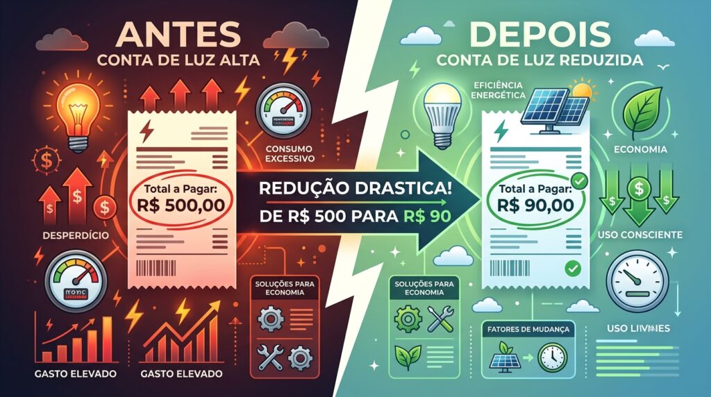 Quanto Economiza com Energia Solar: Cálculo Real para Conta de R$ 300, R$ 500 e R$ 800 quanto economiza com energia solar1 copia