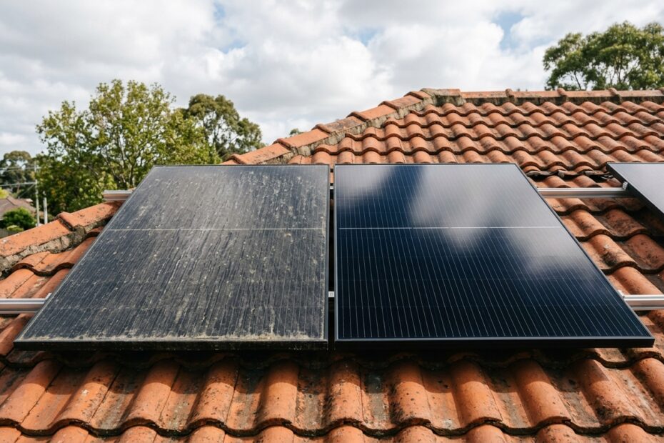 manutenção de painel solar
